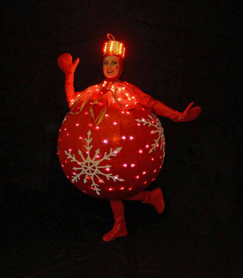 Christmas Bauble Roller Skaters