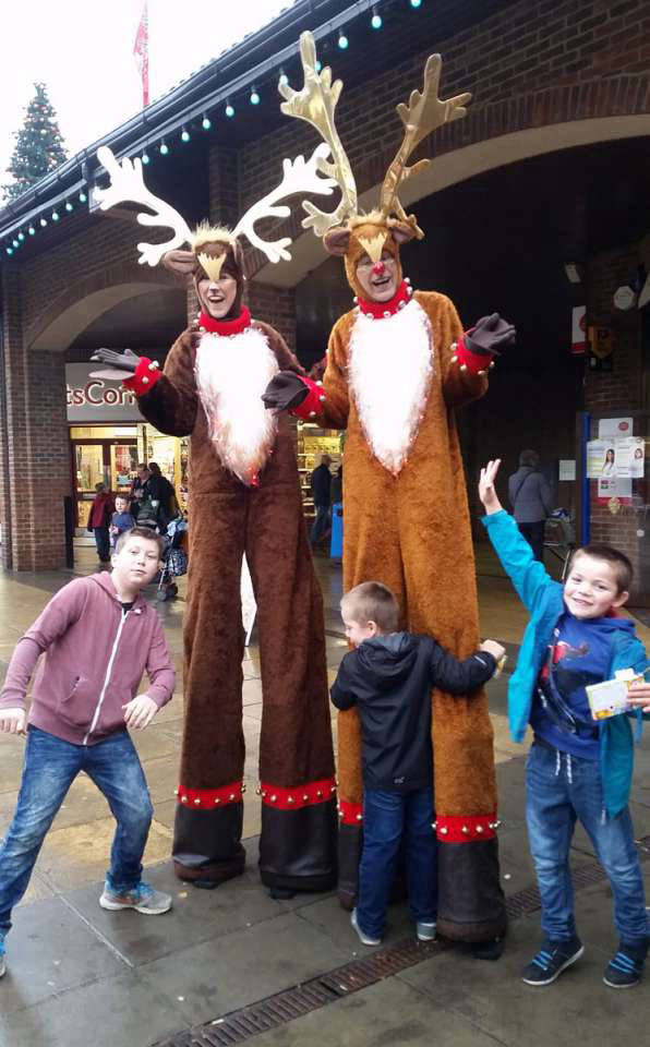 Reindeer Stilt Walkers